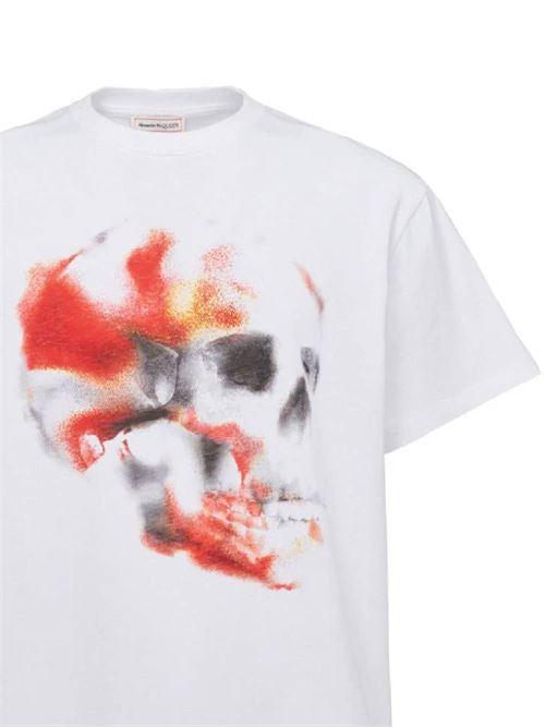 T-shirt da uomo con stampa. Alexander McQueen | 776336QTAAL0961